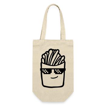 Sunglasses French fries - Gift Bag for Bottles - nature - Front
