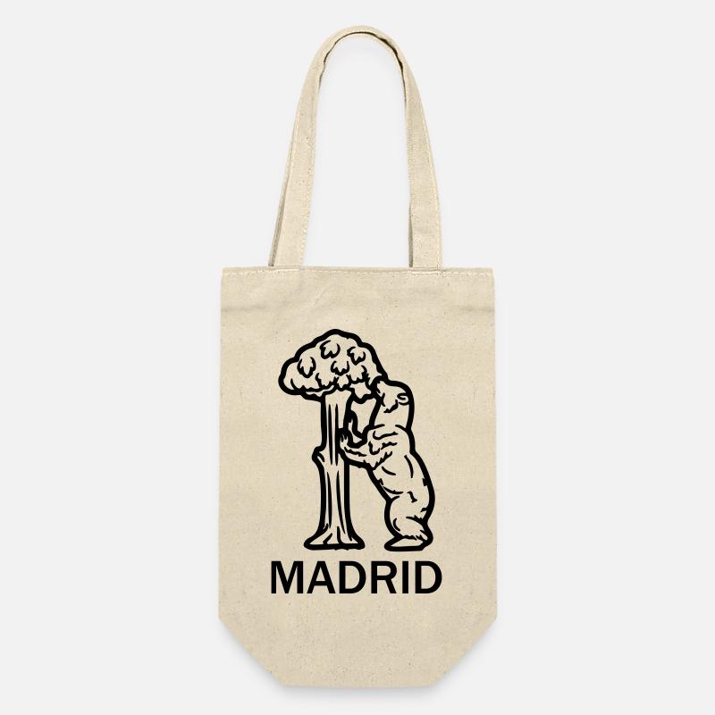 Logo de Madrid - Sac à bouteille - nature