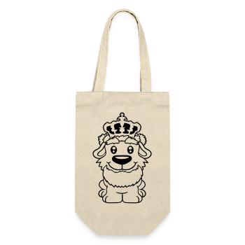 Chien Couronne Roi Prince Lord Souverain Majesté - Sac à bouteille - nature - Devant