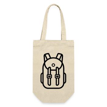 Backpack - Gift Bag for Bottles - nature - Front