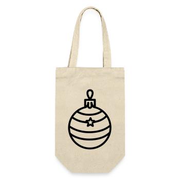 Christmas Ball - Gift Bag for Bottles - nature - Front