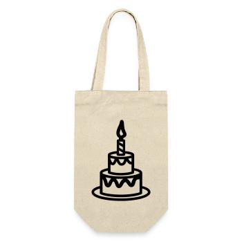 Gateau d'anniversaire - Sac à bouteille - nature - Devant