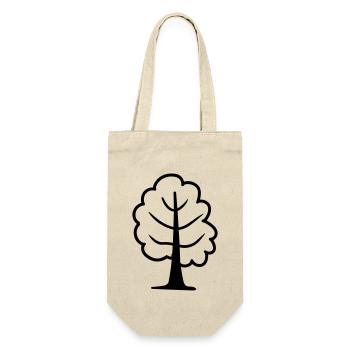Baum - Geschenkbeutel für Flaschen - Natur - Vorne