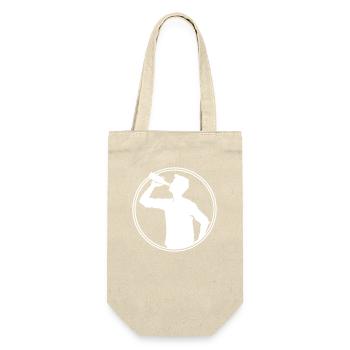 Drinker Beer Silhouette - Gift Bag for Bottles - nature - Front