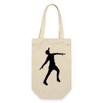 Figure skater in a stable pose - Gift Bag for Bottles - nature - Front