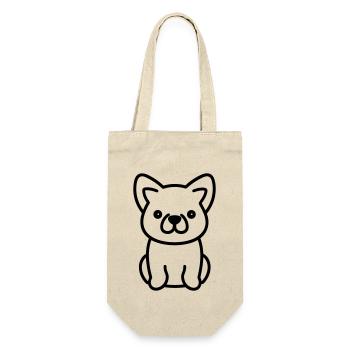 Dog - Gift Bag for Bottles - nature - Front