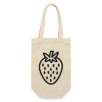 fraise - Sac à bouteille - nature - Devant