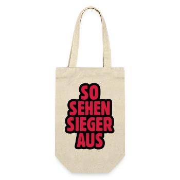 SO SEHEN SIEGER AUS - Geschenkbeutel für Flaschen - Natur - Vorne