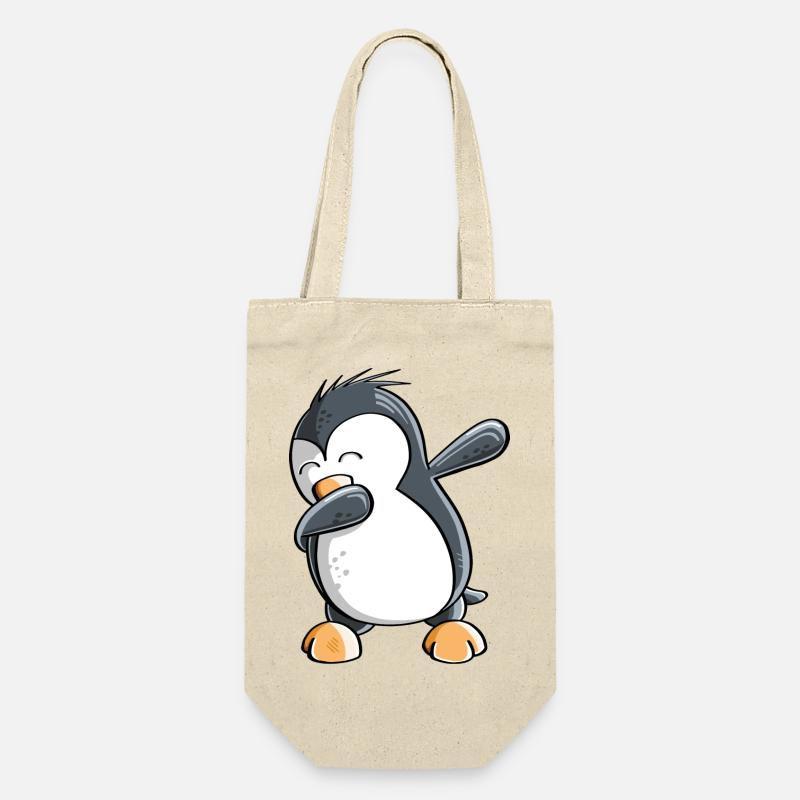 Dab Dance Penguin - Dabbing - Fun Comic - Gift - Gift Bag for Bottles - nature