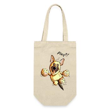 Berger allemand - Chien - Chiens - Cadeau - Sac à bouteille - nature - Devant