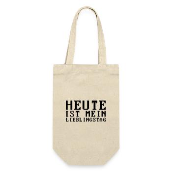 Heute ist mein Lieblingstag. - Geschenkbeutel für Flaschen - Natur - Vorne