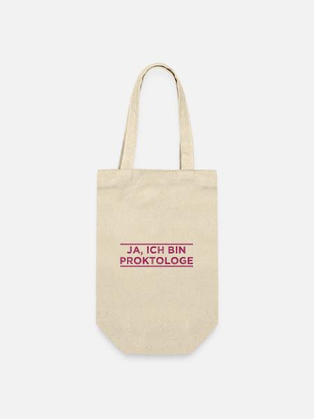 Ja, ich bin Proktologe. - Geschenkbeutel für Flaschen - Natur