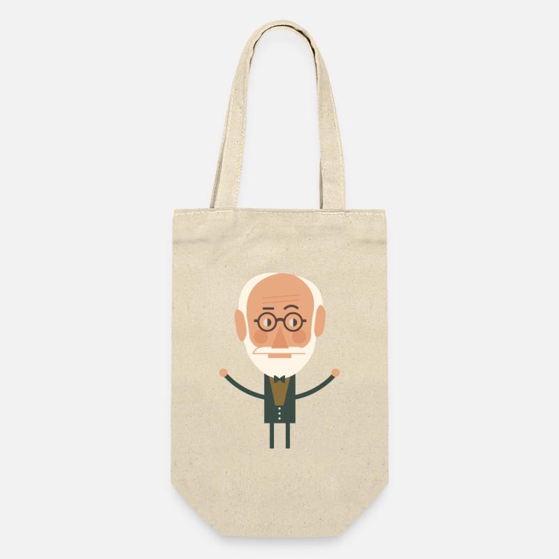 Sigmund Freud - Gift Bag for Bottles - nature