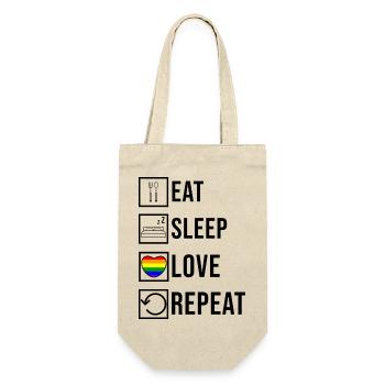 Lgbt Heart Rainbow Lesbian Love Gay Statement - Gift Bag for Bottles - nature - Front