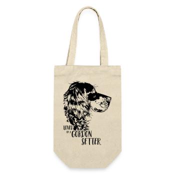 Aimé par un chien Gordon Setter Talking - Sac à bouteille - nature - Devant
