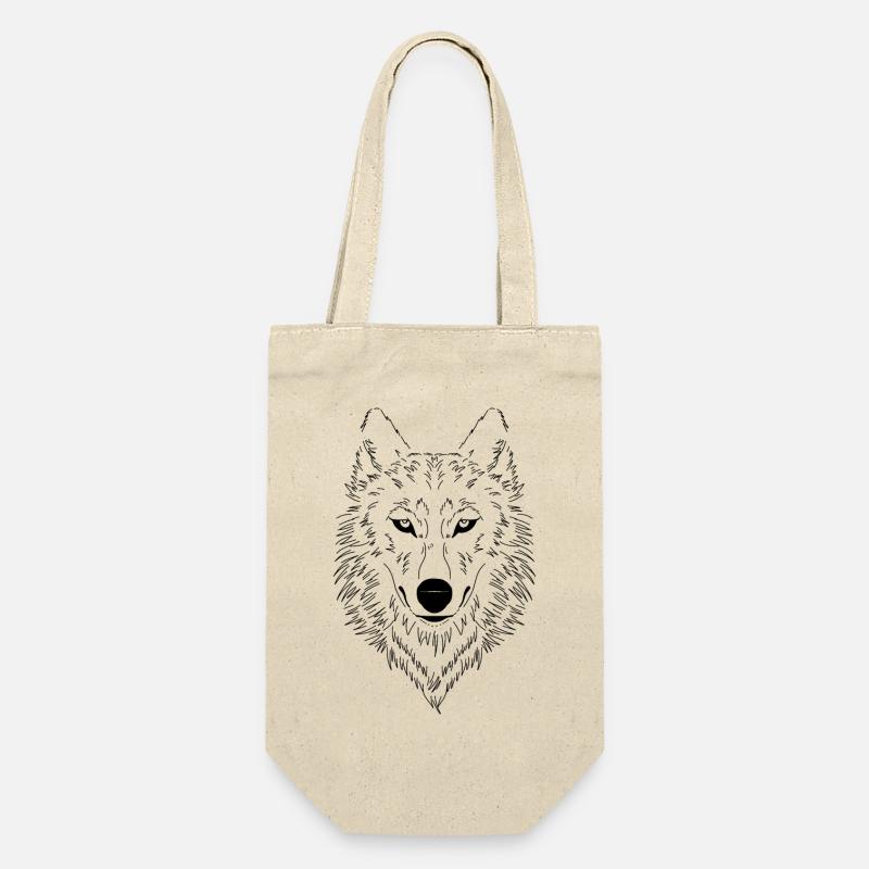 Loup - Sac à bouteille - nature