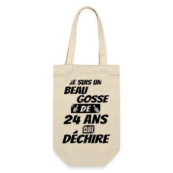 beau gosse de 24 ans qui déchire / anniversaire 24 - Sac à bouteille - nature - Devant