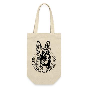 German Shepherd Dogs Portrait Dog Wilsigns - Gift Bag for Bottles - nature - Front