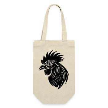Chicken Chicken House Poultry Rooster Farm - Gift Bag for Bottles - nature - Front