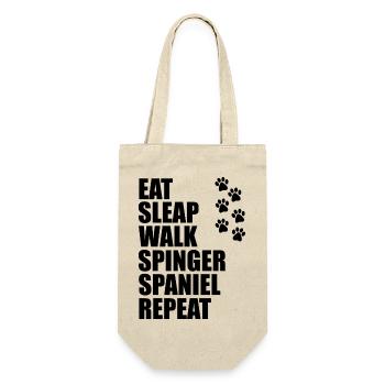 Geh mein Springer-Zitat wiederholen - Geschenkbeutel für Flaschen - Natur - Vorne