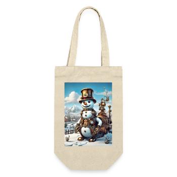 Steampunk hiver paysage bonhomme de neige 1.6 - Sac à bouteille - nature - Devant