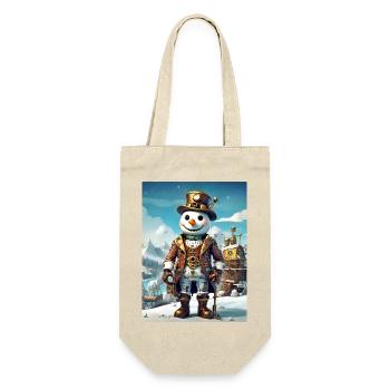 Steampunk hiver paysage bonhomme de neige 1.8 - Sac à bouteille - nature - Devant