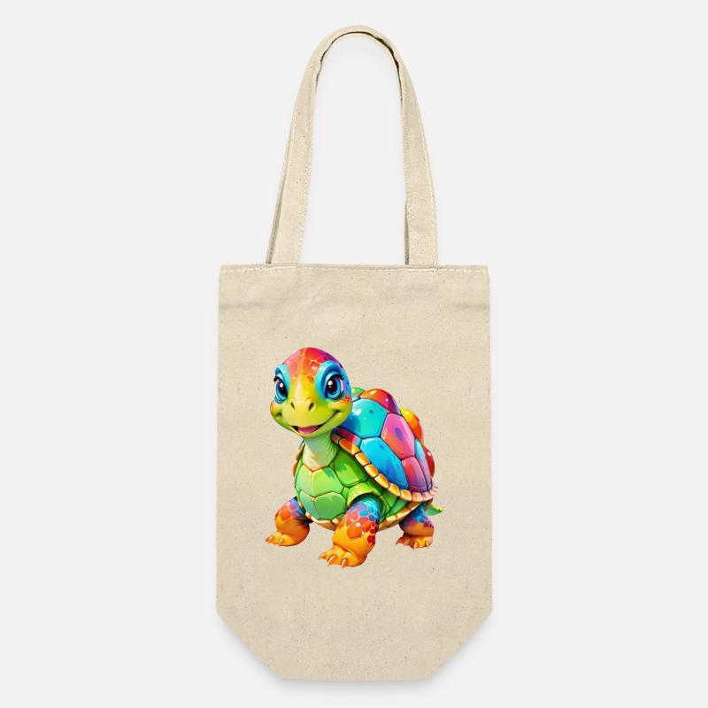 Tortue de dessin animé mignonne - Sac à bouteille - nature
