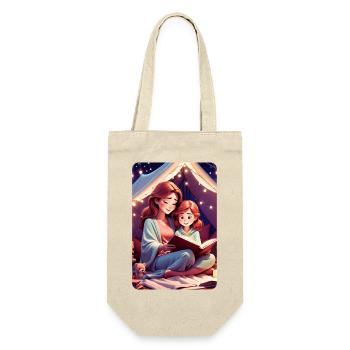 personalisiertes Design-Muttergeschenk - Geschenkbeutel für Flaschen - Natur - Vorne