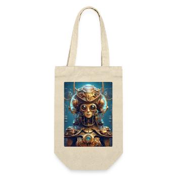 Steampunk Alien 1.15 - Gift Bag for Bottles - nature - Front