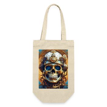 Steampunk Skull 1.1 - Gift Bag for Bottles - nature - Front