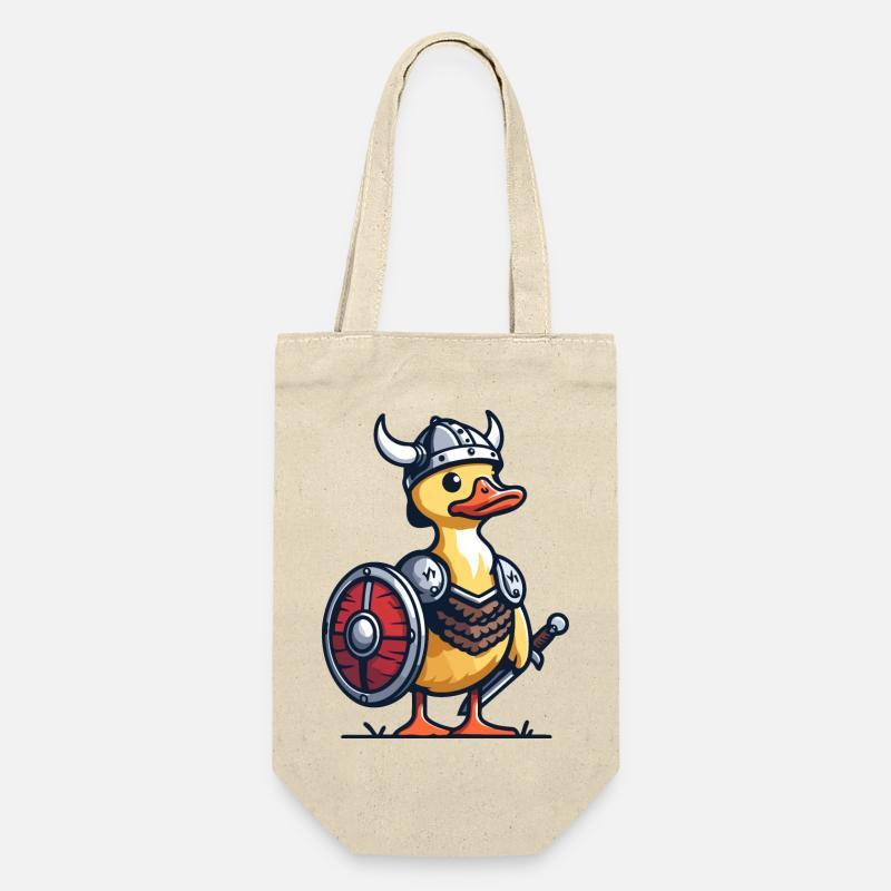 Viking Quack : Le canard du Valhalla - Sac à bouteille - nature