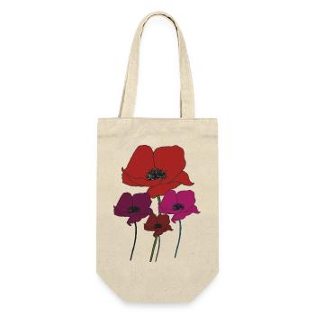 Poppy bouquet - Gift Bag for Bottles - nature - Front
