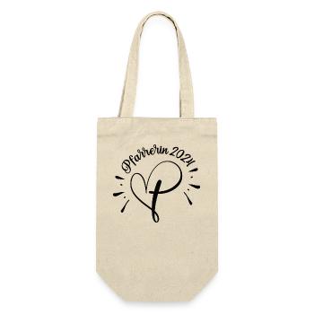 Pfarrerin 2024 Ausbildung Studium Ordination Beruf - Geschenkbeutel für Flaschen - Natur - Vorne