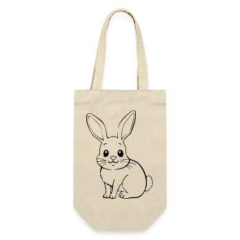 Bunny Rabbit T-shirt Gift - Gift Bag for Bottles - nature - Front