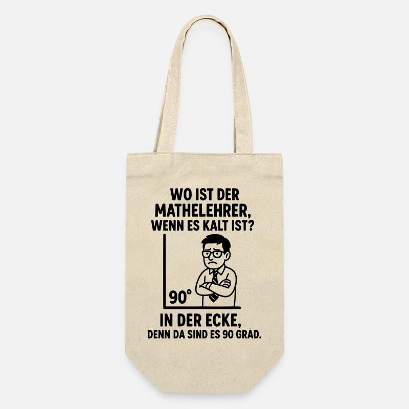 Blague de maths du professeur de coin à 90 degrés - Sac à bouteille - nature