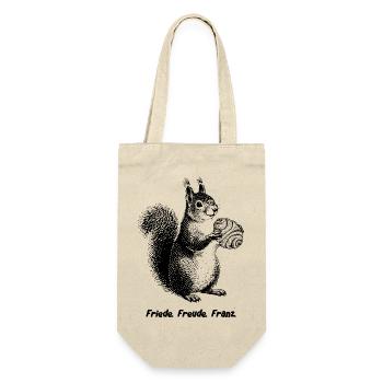 Paix, Joie, Franz Écureuil - Sac à bouteille - nature - Devant