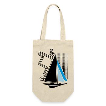 Sailing Yacht & Regatta Course Sailboat Sailing Yacht - Gift Bag for Bottles - nature - Front