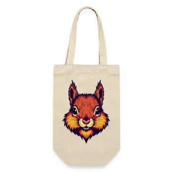 Bright autumnal squirrel - Gift Bag for Bottles - nature - Front
