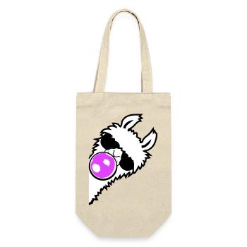 Llama Bubblegum Sunglasses Side Profile Cool Side - Gift Bag for Bottles - nature - Front