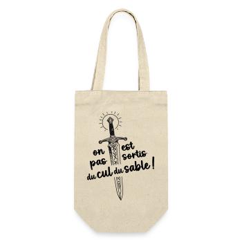 On est pas sortis du cul du sable ! - Sac à bouteille - nature - Devant