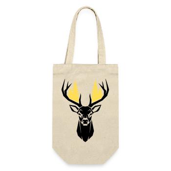Silhouette de la forêt de tête de cerf - Sac à bouteille - nature - Devant