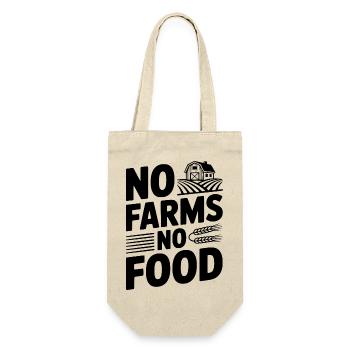 No Farms No Food - Gift Bag for Bottles - nature - Front