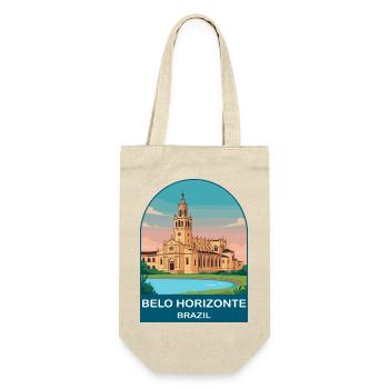 Affiche de voyage vintage à Belo Horizonte, Brésil - Sac à bouteille - nature - Devant