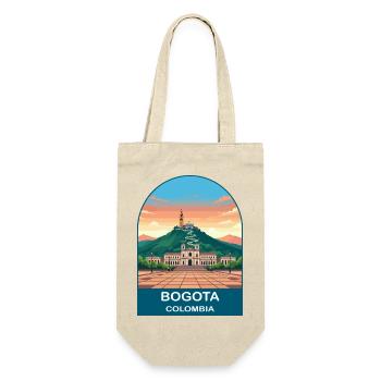 Bogota Colombia Skyline Vintage Travel Art - Gift Bag for Bottles - nature - Front