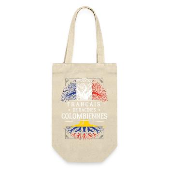 Francais De Racines Colombiennes T-Shirt Cadeau... - Sac à bouteille - nature - Devant