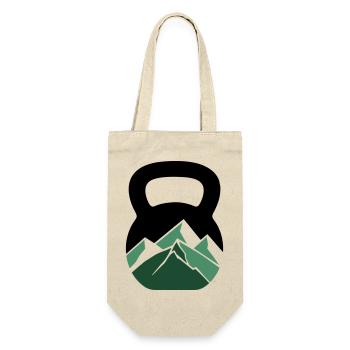 Mountain Kettlebell – Outdoor Fitness - Lift Mountains - Gift Bag for Bottles - nature - Front