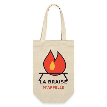 La Braise m'appelle - Sac à bouteille - nature - Devant