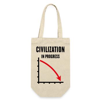 Civilization In Progress (Civilization POS Red 2C) - Gift Bag for Bottles - nature - Front