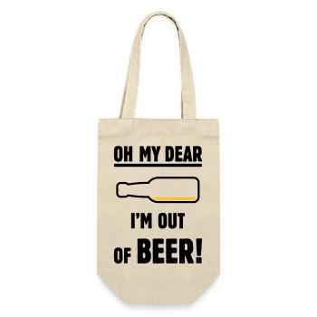 Oh My Dear – I’m Out Of Beer! (Ale Lager / POS 2C) - Gift Bag for Bottles - nature - Front