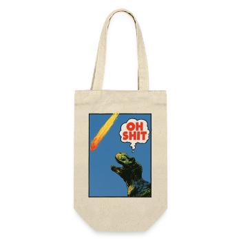 Oh Shit! - Extinction! - Geschenkbeutel für Flaschen - Natur - Vorne